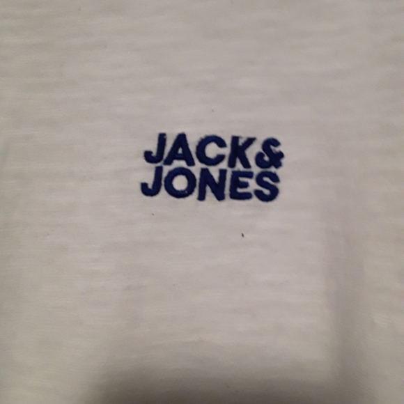 Jack & Jones Mens/Unisex Large White and Blue Longsleeve Teeshirt - Picture 9 of 16